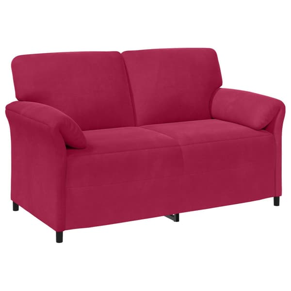 2-sits soffa Vinröd 158 x 83 x 95 cm Sammet