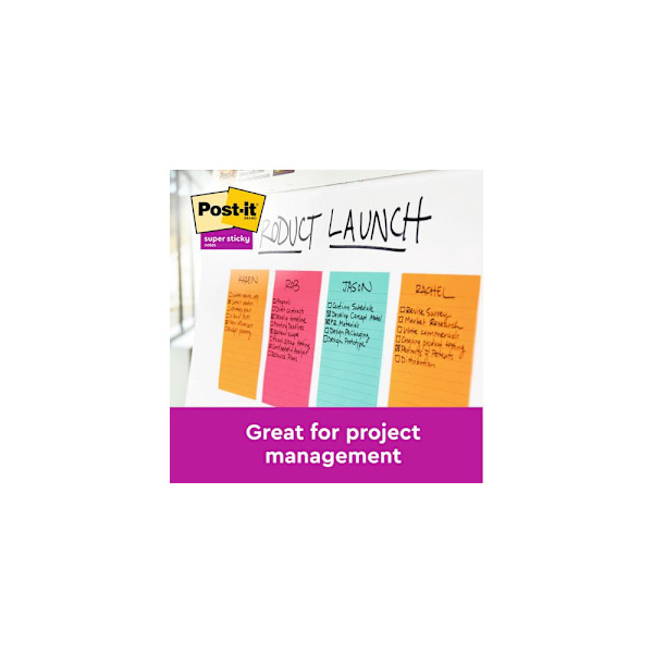 Notes POST-IT SS linjerat 125x200mm 2/fp