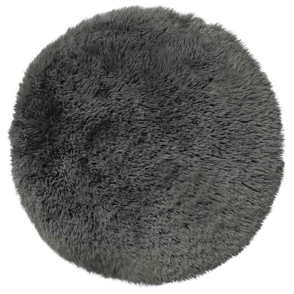 Kuddöverdrag 6 st HEERLEN Ljusgrå Ø 30 cm PV Fleece