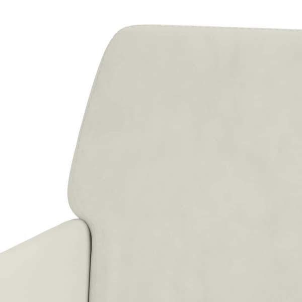 Loungestol gräddvit 62x79x79 cm sammet