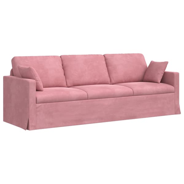 Soffset 2 pcs Rosa 228 x 78 x 80 cm Sammet