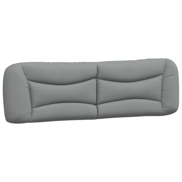 Headboard Cushion "Hvar" Light Grey 193 cm Fabric