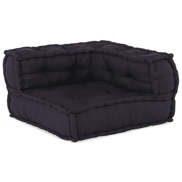 2-sits modulsoffaantracit 140x70x36 tyg