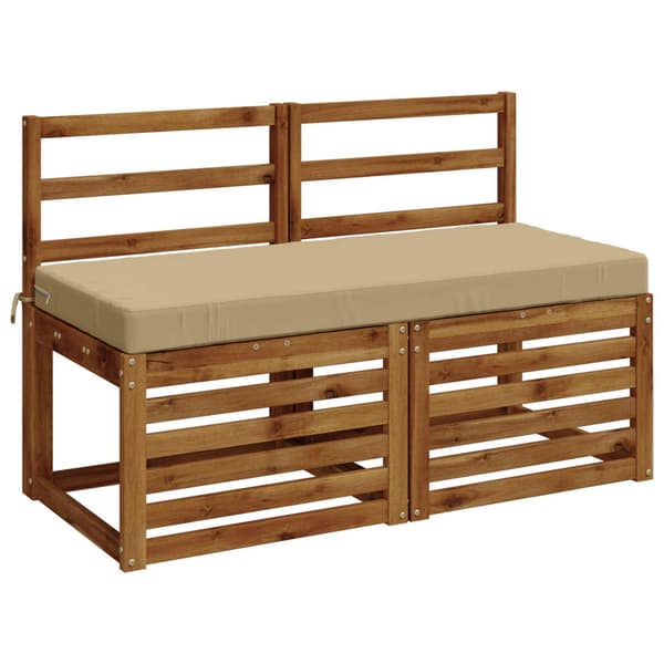 Bänk kudde SOEST 100% Polyester Beige 120 x 50 x 8 cm
