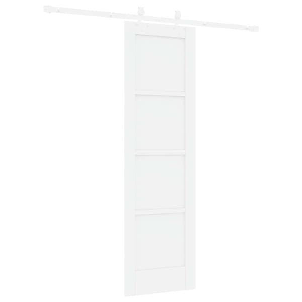 Skjutdörr 61 x 198,5 cm Konstruerat trä Vit