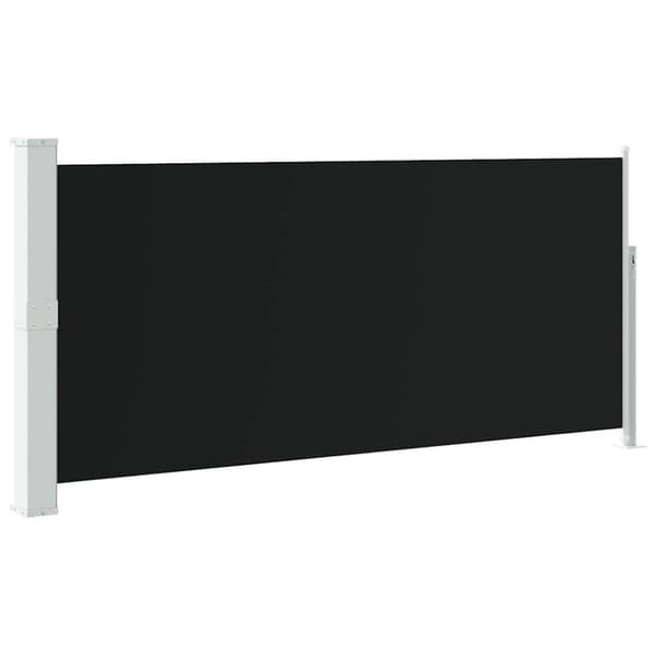 Infällbar sidomarkis 140 x 300 cm svart