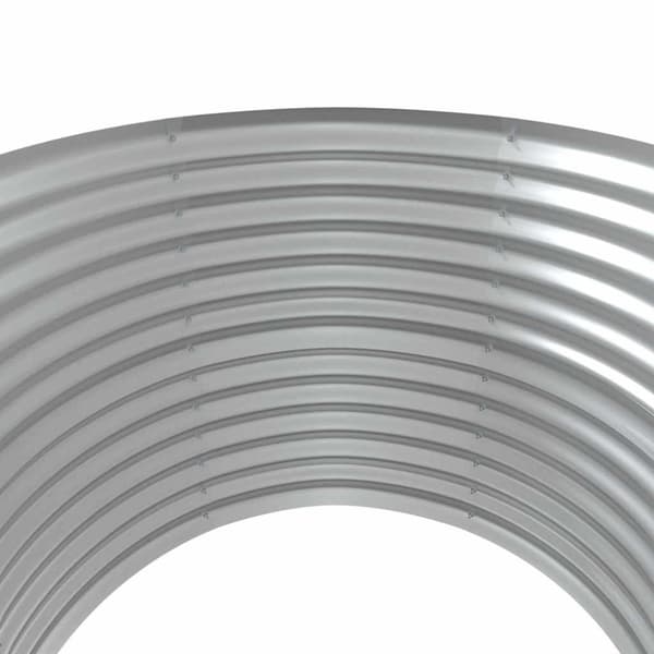 Odlingslåda galvaniserat stål 100x100x68 cm silver