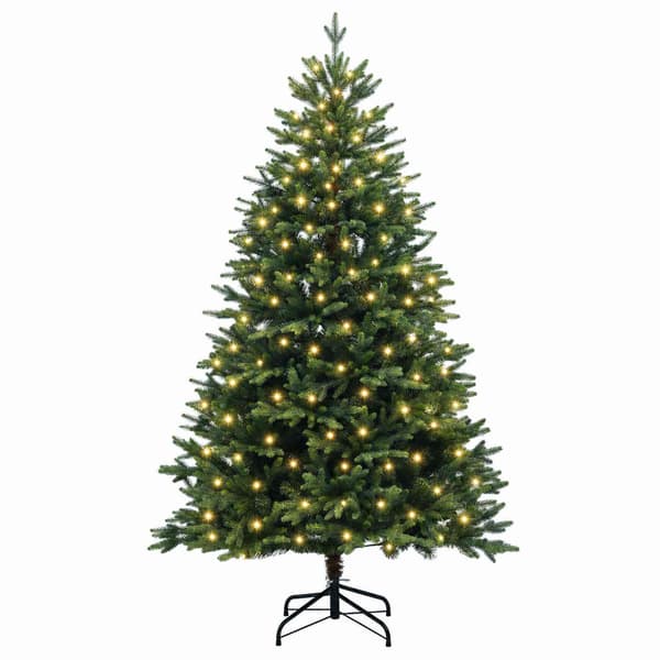 Plast Hingad Julgran 240 cm 300 LED-lampor Varmvit