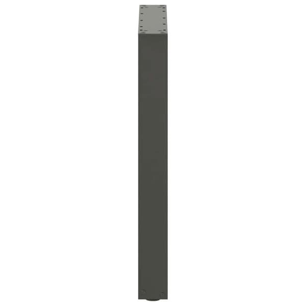 Matbordsben U-formade 3 st antracit 70x(72-73) cm stål