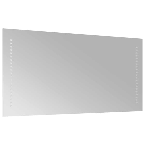 LED Badrumsspegel Transparent 80 x 40 cm härdat glas