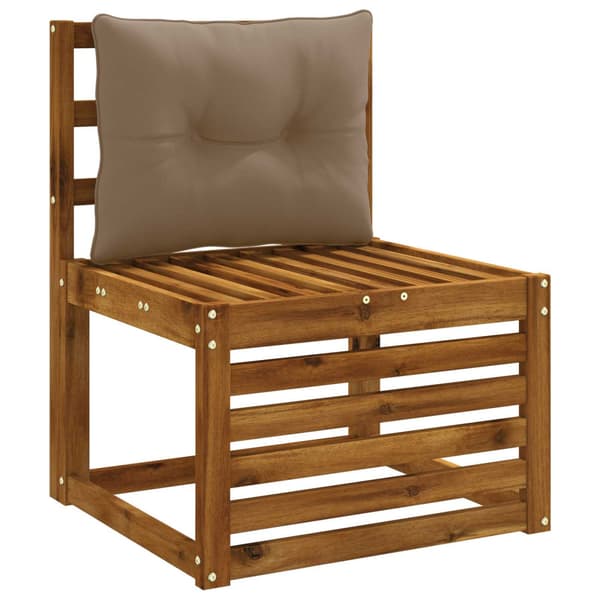 Ryggkudde PUTTEN 100% Polyester Taupe 50 x 40 x 10 cm