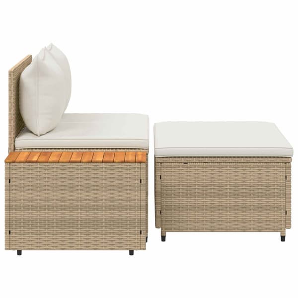 Utomhussoffset 4-Antal sittplatser 4 pcs 55 x 30 x 39 cm
