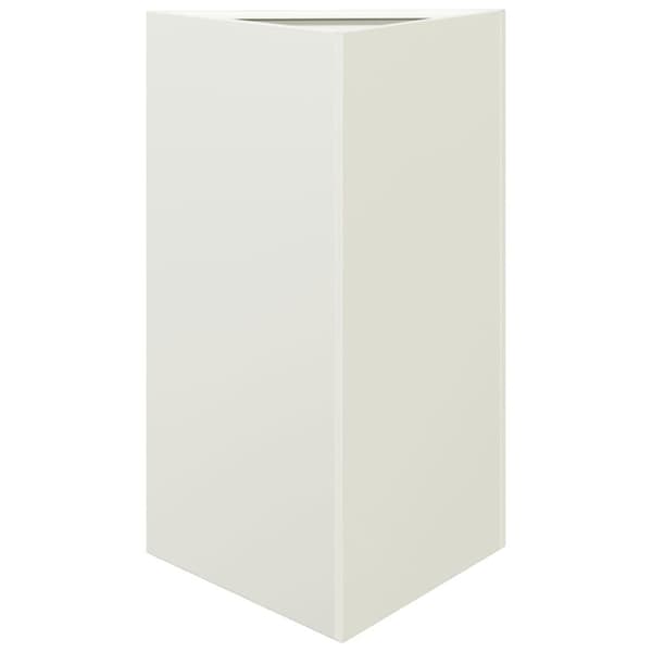 Odlingslåda vit triangulär 50x43x75 cm stål