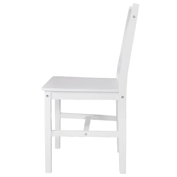 Matstolar 4 s vit furu