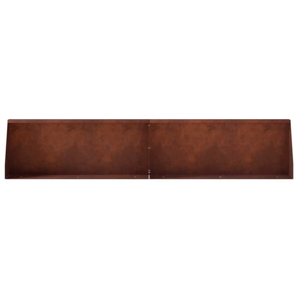 Stödvägg 2 st 100 x 12 x 30 cm Väderbeständig stål Rostig