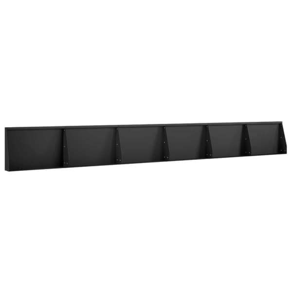 Stödvägg 6 st 60 x 12 x 50 cm Stål Svart