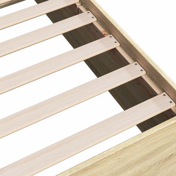 Golvsängsram Sonoma-ek 80 x 200 cm Konstruerat trä