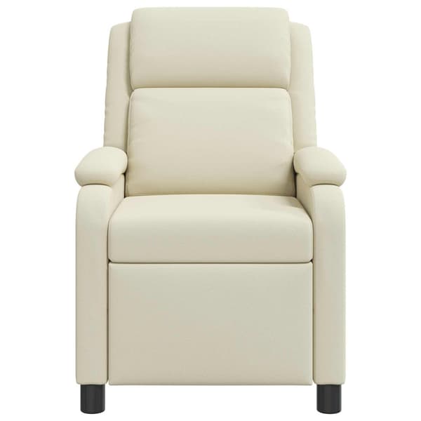 Recliner Gräddvit Konstläder