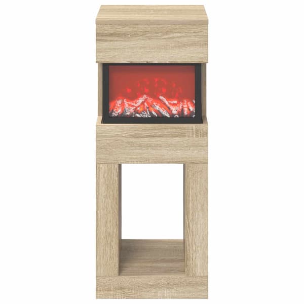 Elektrisk eldstad Sonoma-ek 35 x 30 x 86 cm Konstruerat trä