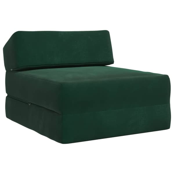 Fällbar Soffbed Mörkgrön 60 x 70 x 41 cm Tyg