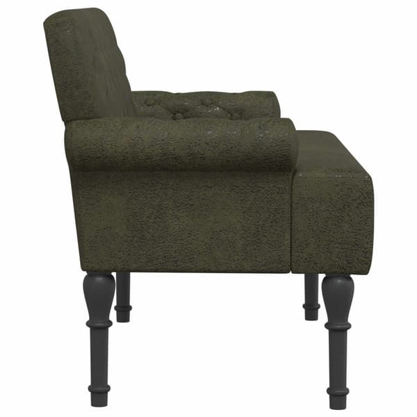 Loveseat med knapprapport Armégrön 120 x 65 x 78 cm