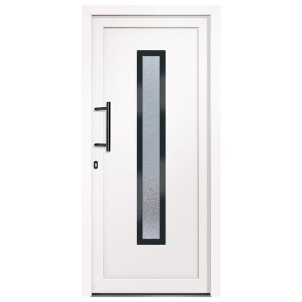 Ytterdörr vit 98x208 cm PVC