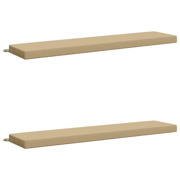 2-delade Bänk Kuddar SOEST 2 st 100% Polyester Beige