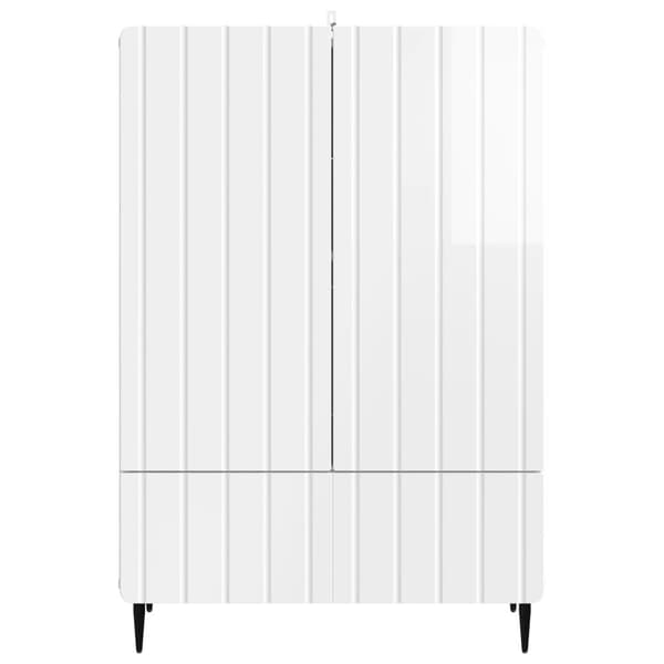 Sideboard Vit högglans 66 x 34,5 x 97 cm Konstruerat trä