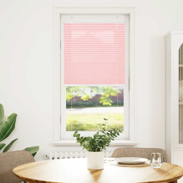 Plisserad persienn rosa 60x150cm tyg bredd 59,4cm polyester