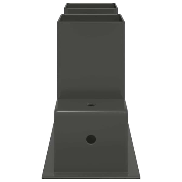 Vedstaplingshjälp 2 st Antracit 34 x 10 x 15 cm Stål