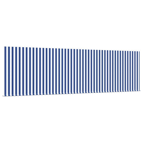 Utfällbar markis Blå och Vit 400 × 300 cm