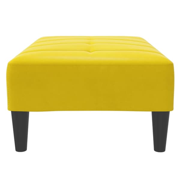 Fotpall Gul 77x55x31 cm sammet