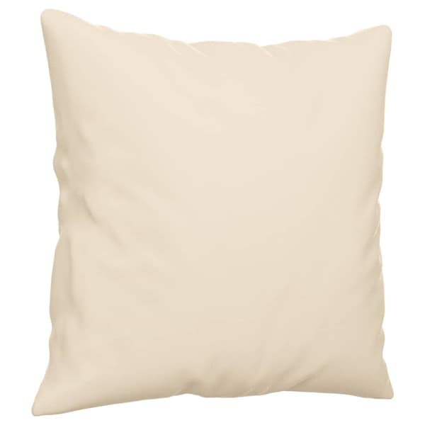 Soffgrupp med kuddar 3 delar Beige mikrofibertyg