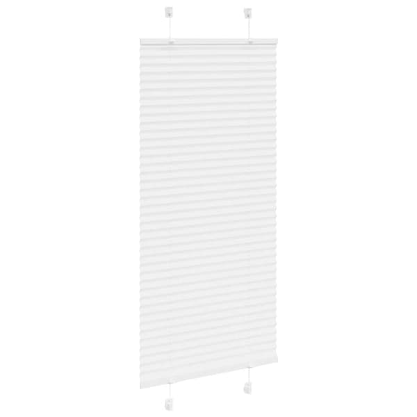 Plisserad persienn vit 55x150cm tyg bredd 54,4cm polyester