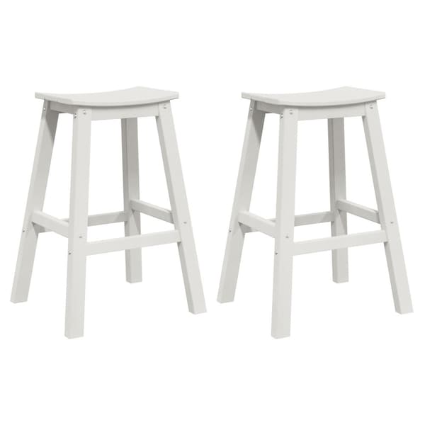 Barpall 2 pcs Vit 52 x 43 x 73,5 cm HDPE