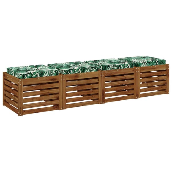 4-delade Sittdynor VUGHT 4 st 100% Polyester Bladmönster