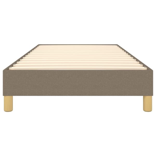 Boxspring-sängram Taupe 90x200 cm tyg