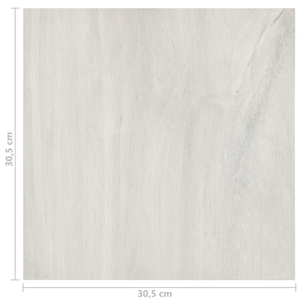 Golvplankor 55 pcs Kräm 5,11 m² PVC