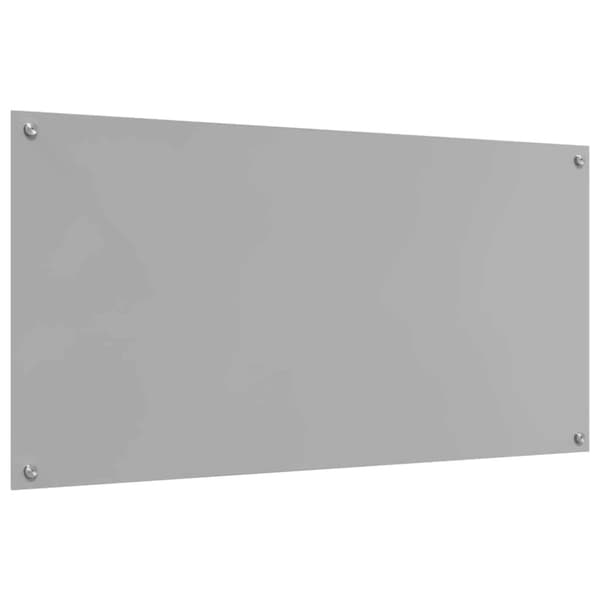 Köksskydd 2 pcs Ljusgrå 120 x 60 cm härdat glas
