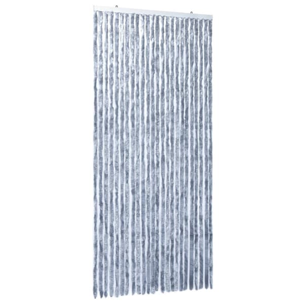 Insektsdraperi silver 100x220 cm chenille