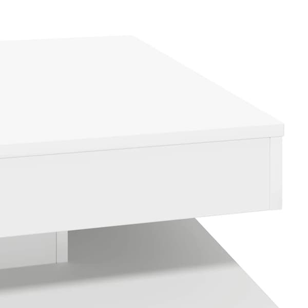 Soffbord 360 grader vridbart vit 70x70x34,5 cm