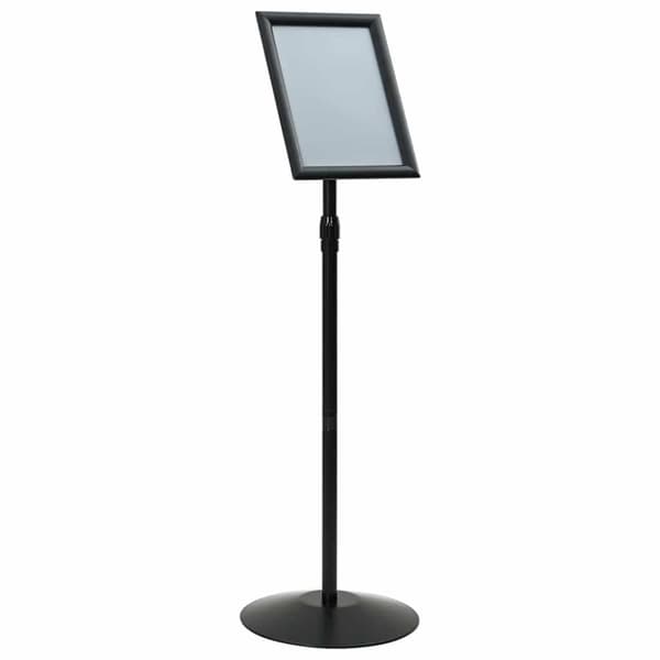 Pedestal affischställ Silver a4 PVC och stål