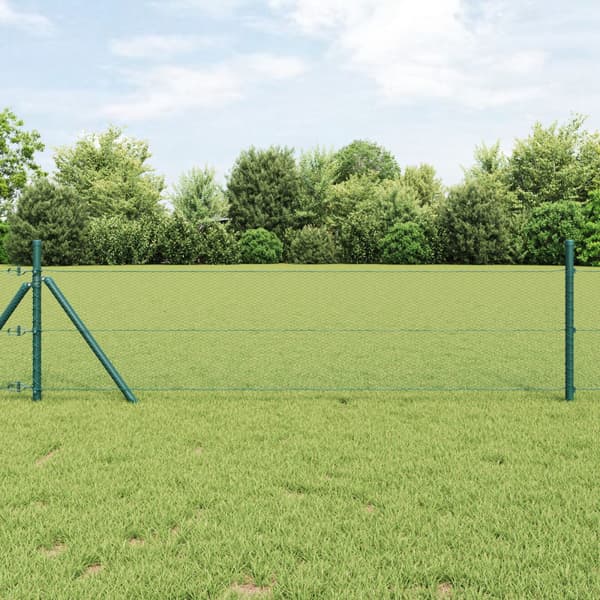 Hexagonstängsel Grön 0.4 x 10 m Stål