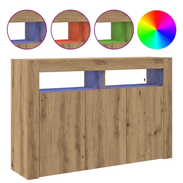 Sideboard Artisan Ek 116 x 30 x 75 cm Konstruerat trä