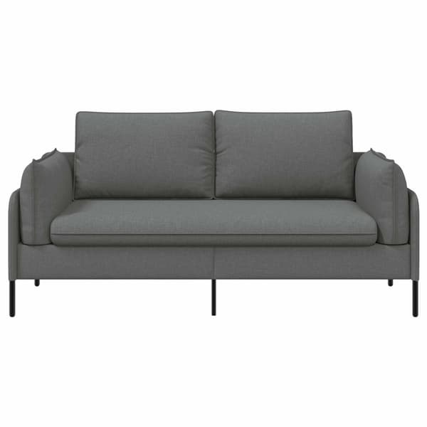 2-sits soffa Mörkgrå 188 x 81 x 89 cm Tyg