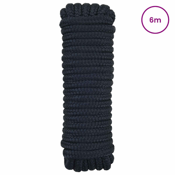 Båtsnöre 6 m 2 Kungsblå Polyester