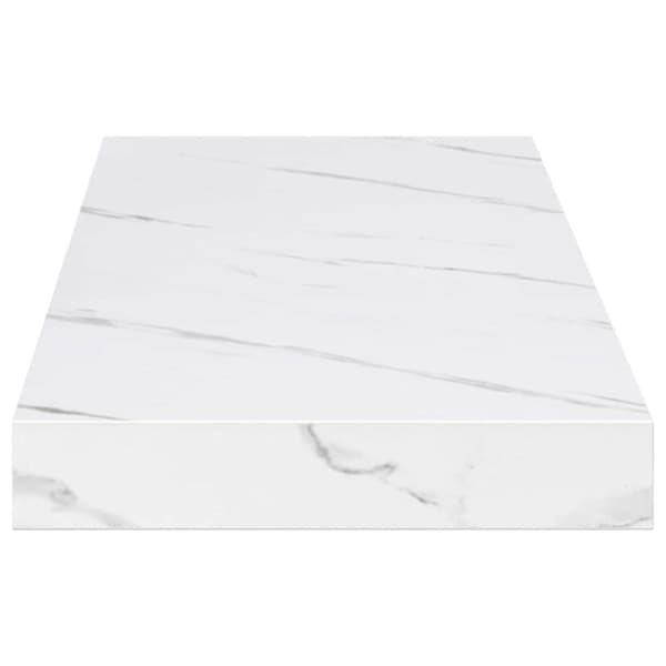 Vägg hylla Väggmonterat Vit marmor 90 x 23,5 x 3,8 cm