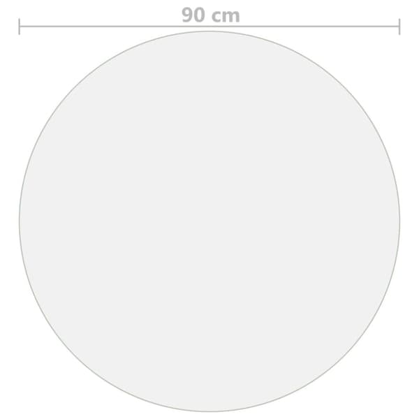 Bordsskydd matt Ø 90 cm 2 mm PVC