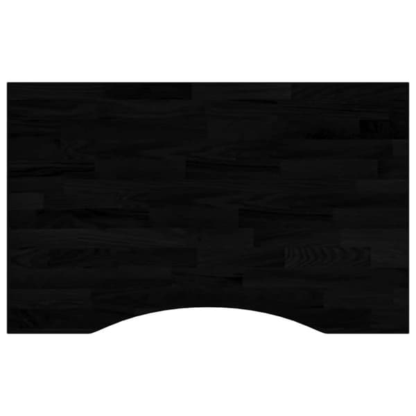 Bordsskiva mörkbrun 80x60x2,5 cm massiv ek rektangulär