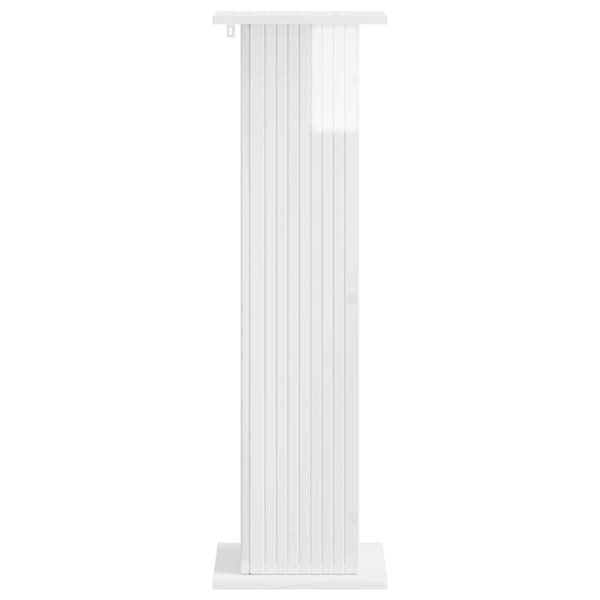 Växtställ Vit högglans 30,5 x 30 x 100,5 cm Konstruerat trä